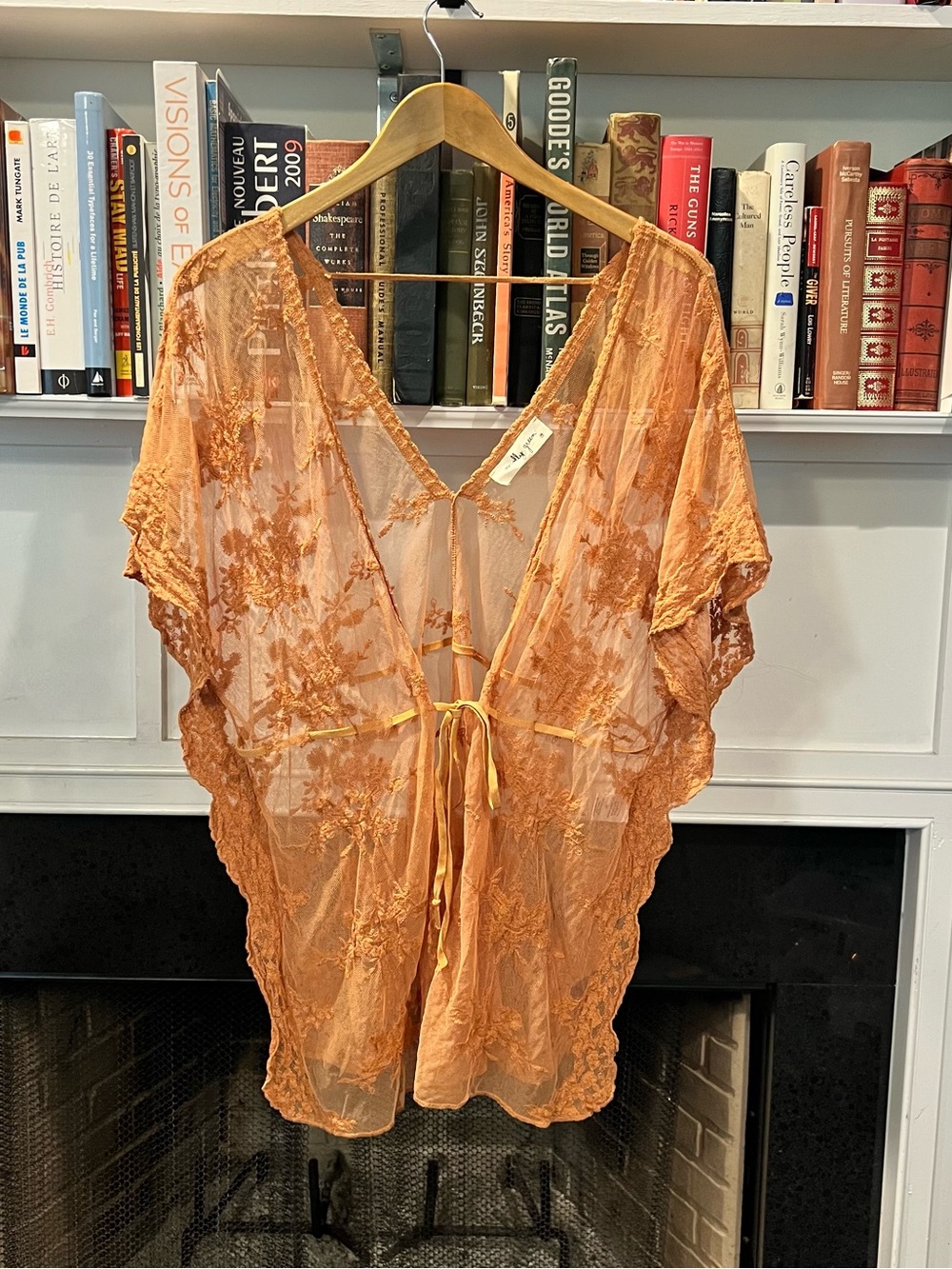 Molly Green Sheer Lace Kimono Cover Up